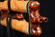 Maple Burl Native American Flute, Minor, Mid F#-4, #F22F